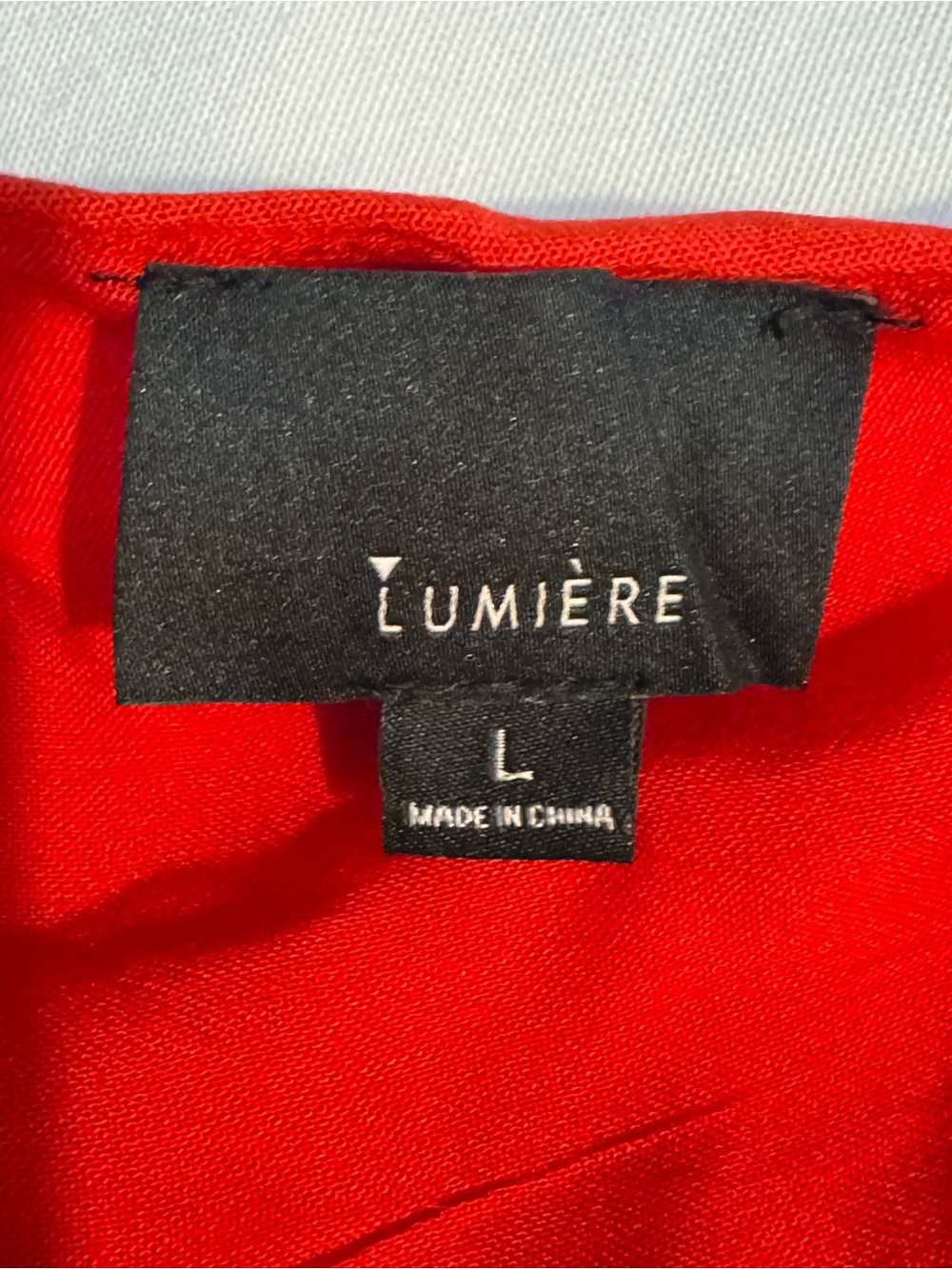 Lumiere Bright Red V-Neck Ruffle Hem dress - Picture 5 of 7